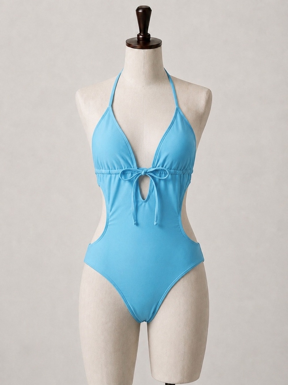 Blue Women's One-Piece Swimsuit
